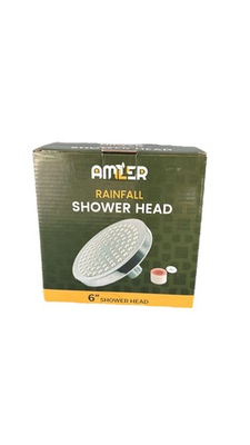 #ad #ad Amler 6quot; Rainfall Shower Head Chrome Round High Pressure Wall Mount $12.99
