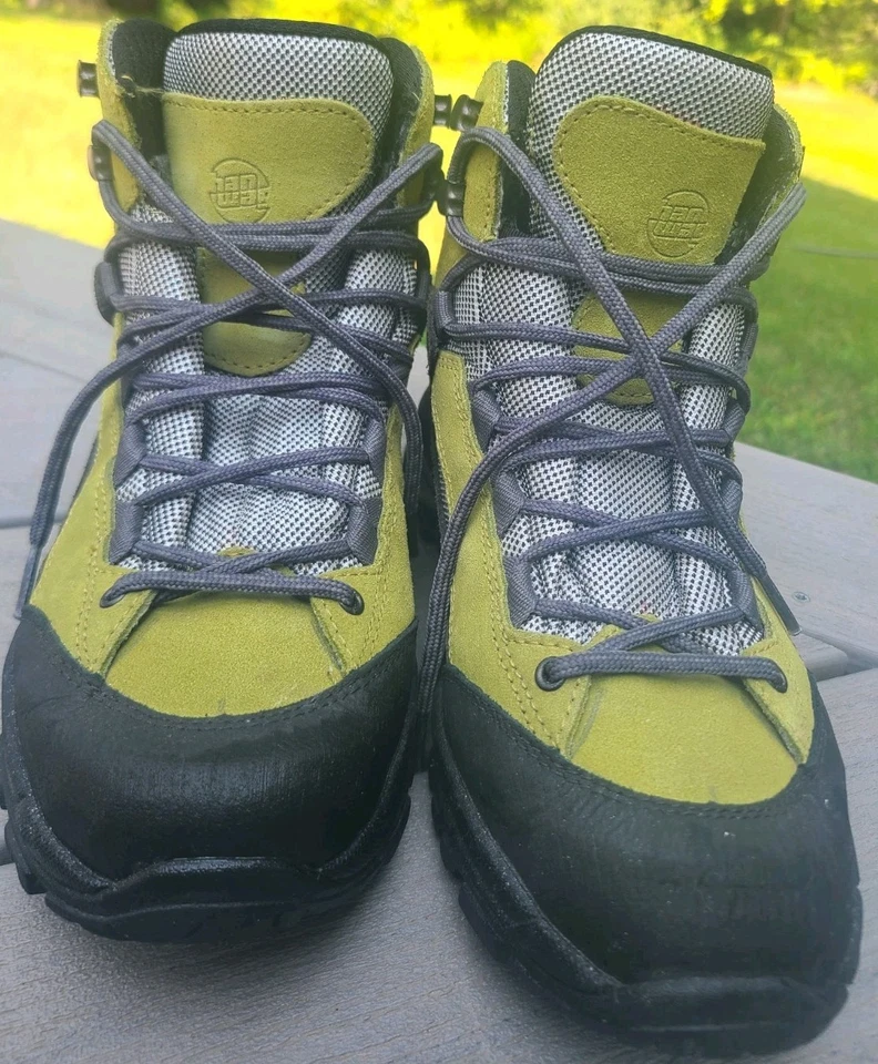 HanWag Women's Size 9.5 Shoes Grey Green Outdoor Hiking Ankle Boots - Image 3 of 4