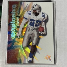 2000 Fleer E-X #5 XP Emmitt Smith FOOTBALL Dallas Cowboys