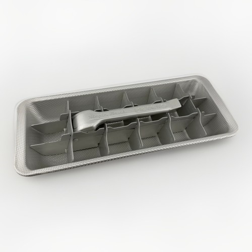 MCM Vintage PRESTO Magic Touch Aluminum Ice Cube Tray Maker 18 Cubes VG - Picture 2 of 7