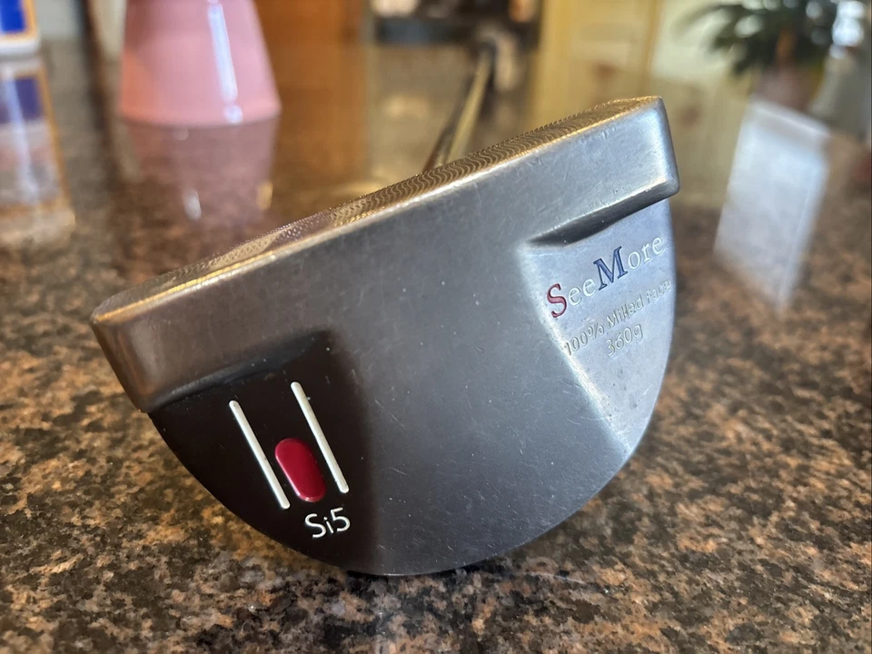 SeeMore Si5 putter RH fresado face martelo 34” 360g offset SuperStroke - Imagem 2 de 4