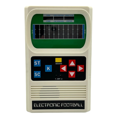 Mattel Basic Fun Electronic Handheld Football Game Retro Classic Tested Works