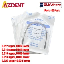 AZDENT dental ortodoncia arco alambre super elástico Niti redonda forma natural