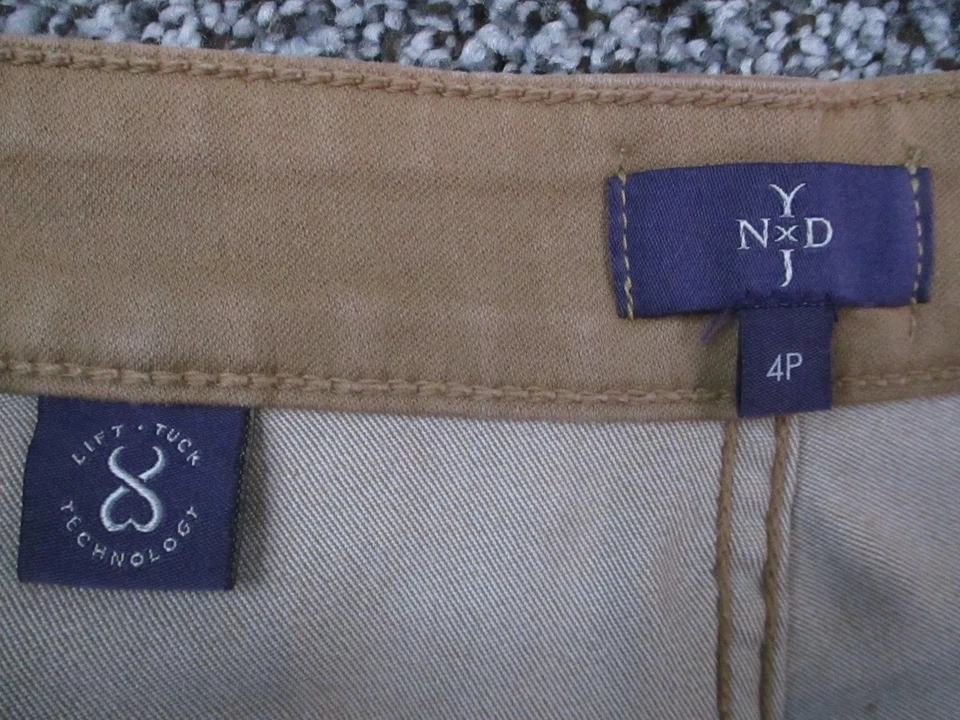 NYDJ Legging Pants Womens 4P Brown Stretch Lift Tuck Technology Made USA 28x27 - Image 4 of 4