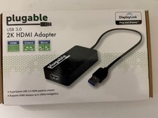 Pluggable USB 3.0 2k HDMI Video Card New In Box