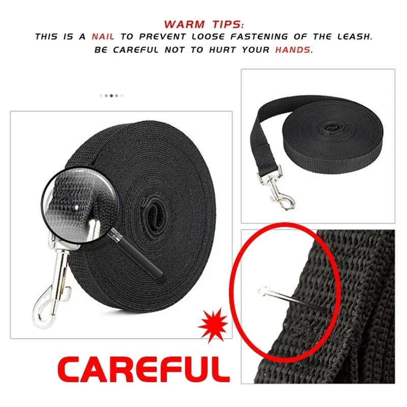 1.8/3/5/15M Long Dog Pet Puppy Training Obedience Rope Recall Lead Leash AU