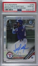 2019 Bowman Chrome Prospect Julio Pablo Martinez #CPA-JPM PSA 10 GEM MT Auto 1q7