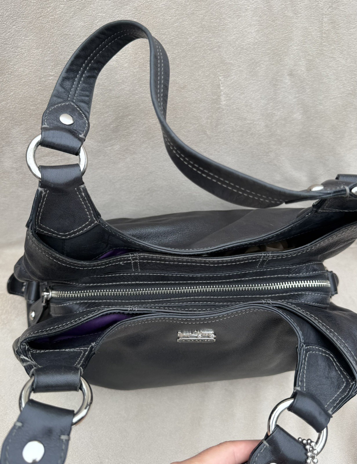 Coach 14336 Madison Maggie Y2K Black Hobo ShoulderBag… - Gem