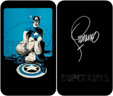 SUPERGIRLS CALENDAR ARTWORK - JULY - ART CARD - VINTAGE REPRINT