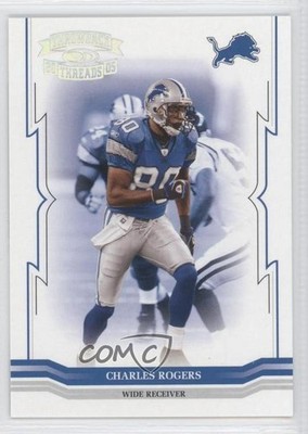 2005 Donruss Throwback Threads Silver Holofoil 114/150 Charles Rogers #50 0b2