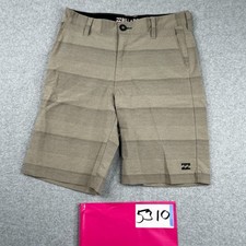 Billabong Submersibles Shorts Mens 28 Gray Stripe Chino Tropical Outdoor Casual