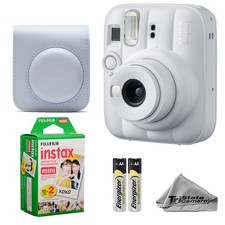 Fujifilm Instax Mini 13 Camera Clay White w/ Case 20 Mini Film