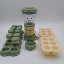 Baby Bullet Baby Food Maker Blender Set w/ 9 Jars, Freezer Trays, Extra Blade Bu