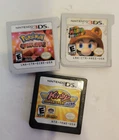 Lot of 3 DS 3DS games (BROKEN FOR PARTS) SUPER MARIO KIRBY POKEMON