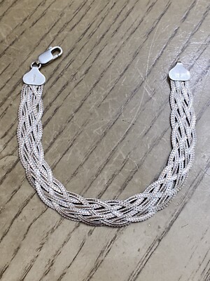 Dyadema Italy Sterling Silver 925 Designer Signed Weave Link