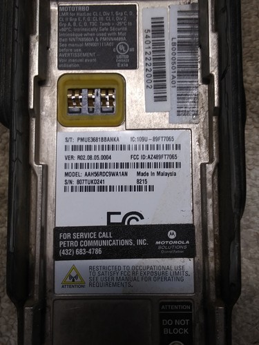 Motorola XPR 7350e UHF Two Way Radio (AAH56RDC9WA1AN) - Zdjęcie 6 z 9