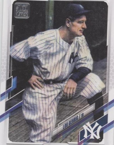 2021 TOPPS PROJECT 70 #250 LOU GEHRIG by JOSHUA VIDES P70 AP