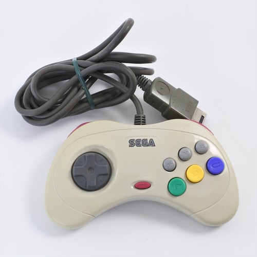 Sega Saturn White Official Controller HSS-0101 Control Pad Working Tested 1635 - Picture 2 of 4