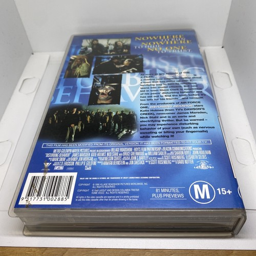 Disturbing Behavior VHS Video Tape PAL Rated M15+ 2000 Untested - Picture 2 of 7