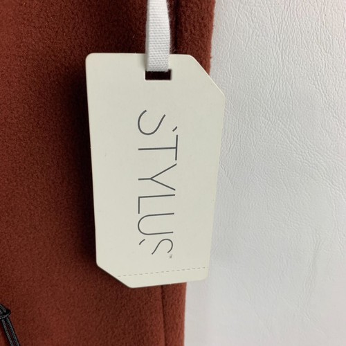 Stylus Vest Rust Stand Collar 1/2 Snaps Zip Pockets Size M NEW - Picture 6 of 7