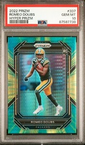 2022 Romeo Doubs 🔥 RC Panini ⚡️ Hyper Prizm #337 /175! Green Bay Packers 🧀