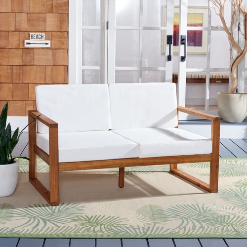 SAFAVIEH Emiko Outdoor Bench - 31" W x 50" D x 30" H