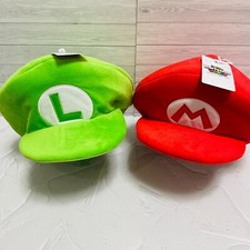 USJ Mario  Luigi plush hat cap cosplay Super Nintendo World Limited New