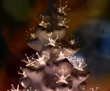 12 Clear Sputnik Bulbs for Ceramic Christmas Tree Lights *NEW*