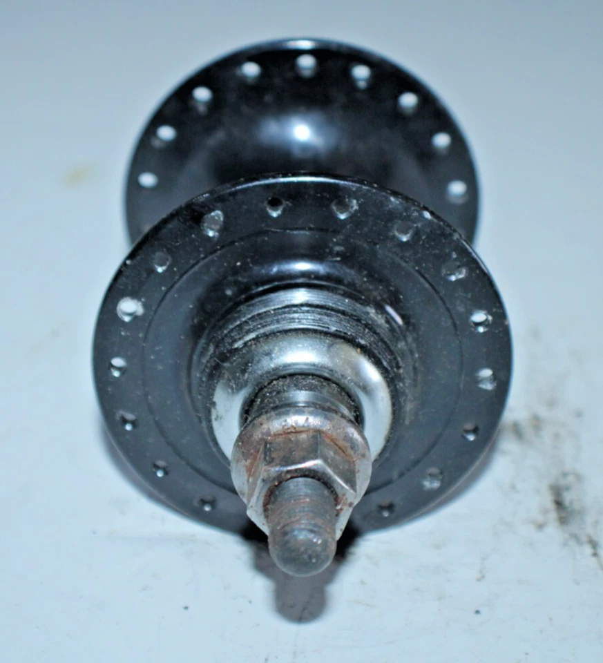 Задняя велосипедная втулка Flip-Flop с фиксированной передачей из нержавеющей стали черная 32H 120 мм гайка/болт высокий фланцевый трек - Изображение 2 из 4