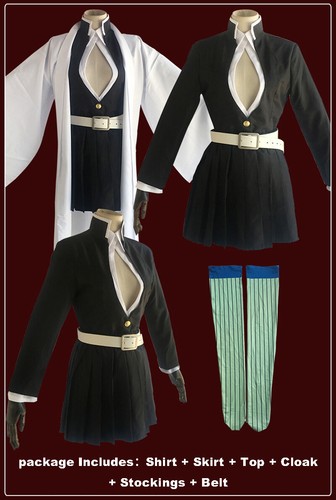 Demon Slayer Kimetsu no Yaiba Cosplay Costumes Kanroji Mitsuri Iguro Obanai  - Picture 13 of 21
