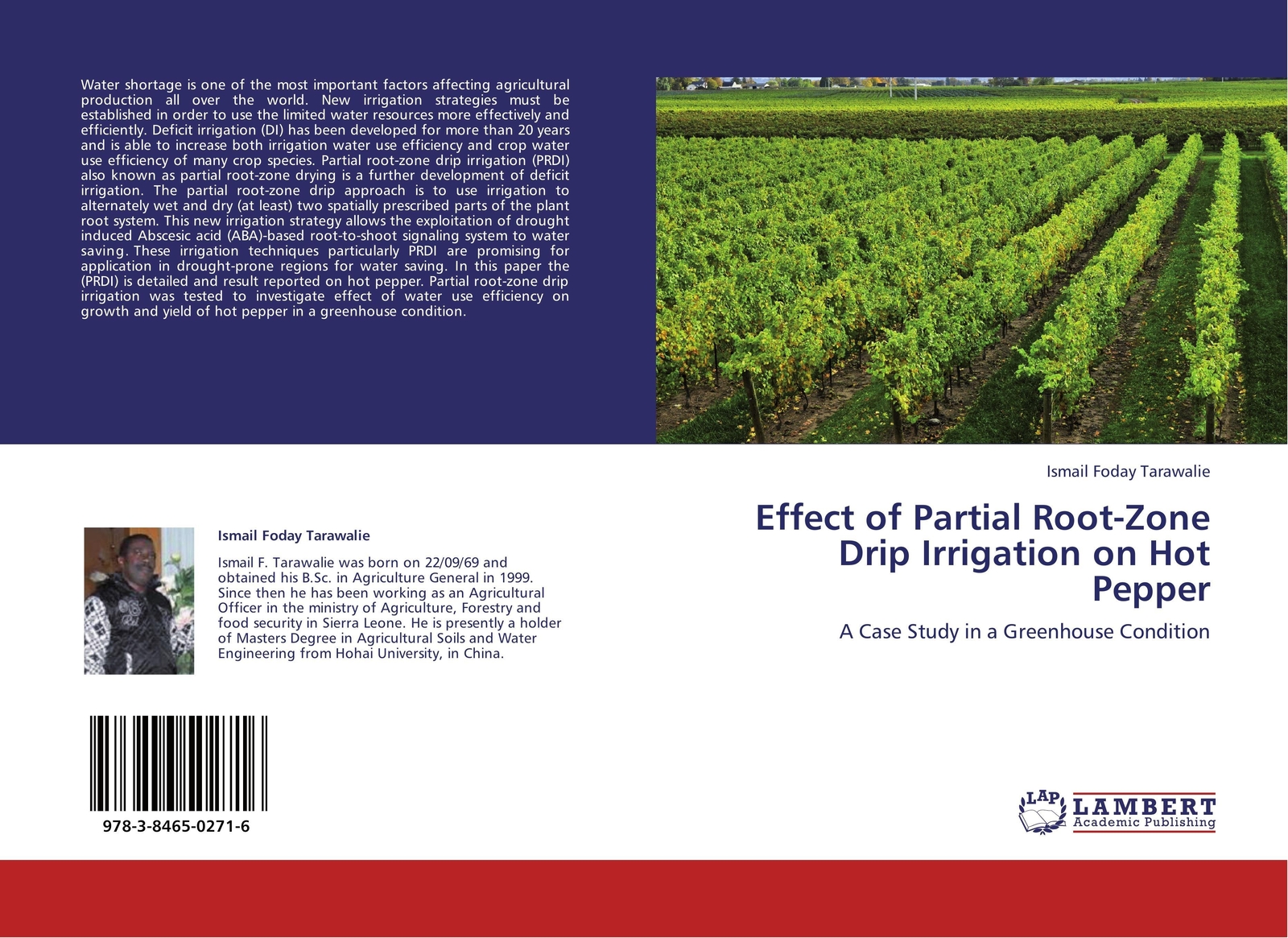 Thumbnail - Ismail Foday Tarawalie | Effect Of Partial Root-zone Drip Irrigation