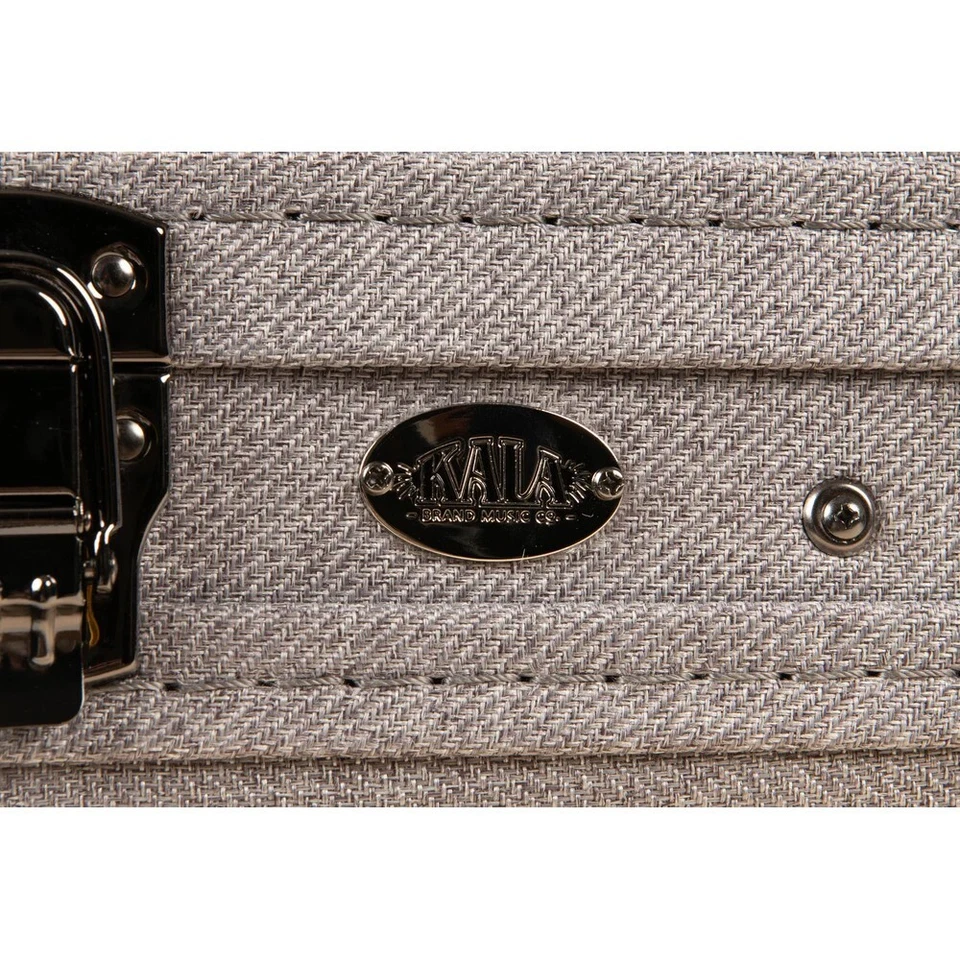 Estuche rígido Kala GTB-AT gris tweed archtop para ukelele tamaño barítono Foto 4 de 4