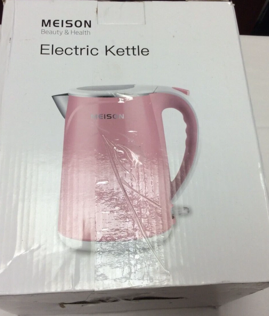 Brand new MEISON Electric Kettle, original box/packaging, desirable pink -  T1374 | eBay