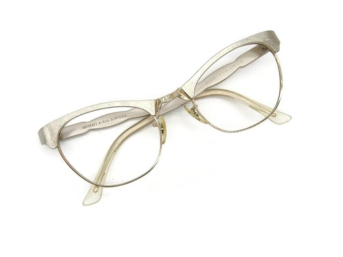 Vintage 50er Gold Kunsthandwerk Katzenbrille oder Sonnenbrille Gestell 12Kt Gf 48-20 - Bild 8 von 8