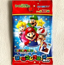 Super Mario Stickers Seal Collection Neo Pack of 5 stickers Sale In Japan Only