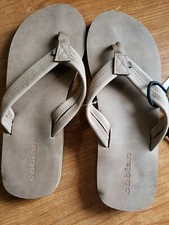 cobian mens flip flop size 12 light brown