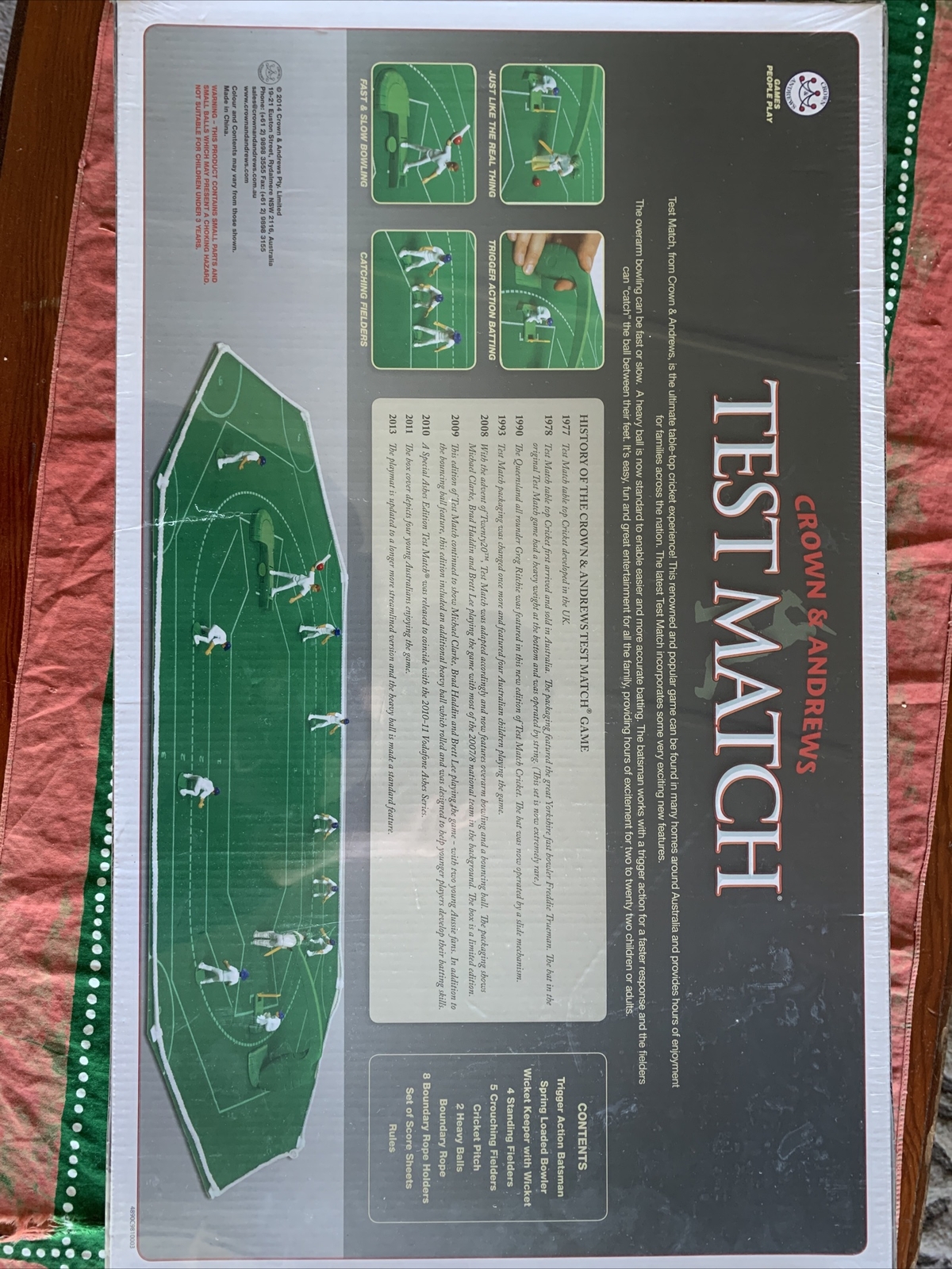 Crown Andrews Test Match Cricket Board Game 9352214000521 EBay
