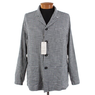 Massimo Alba NWT 100% Cotton Jacket Size 54 (XL US) In Blue & White Check