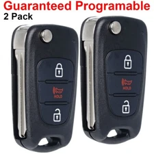 2 Keyless Flip Remote Car Key Fob For 2010 2011 2012 2013 Kia Soul Sportage