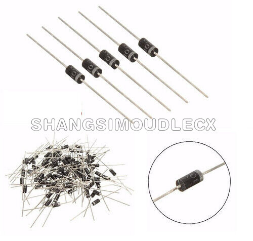 100pcs Silicon Rectifier 1A Diode 1N4001 1N4002 1N4003 1N4004 1N4005 1N4006 NEW - Picture 1 of 31