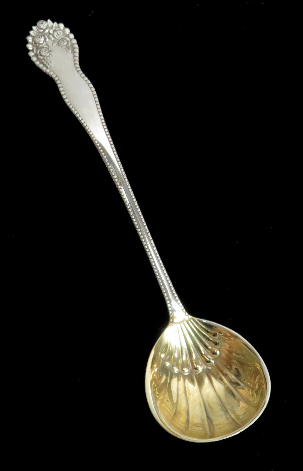 GORHAM LANCASTER ROSE STERLING SILVER 5 1/2" SAUCE LADLE