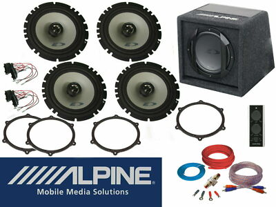 passend für Seat Ibiza 6J ab08 Alpine Lautsprecher Subwoofer Set Tür Vorn Hinten