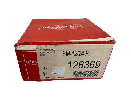 Wheelock SM-12/24-R Fire Alarm Sync Module (NEW IN BOX) | eBay