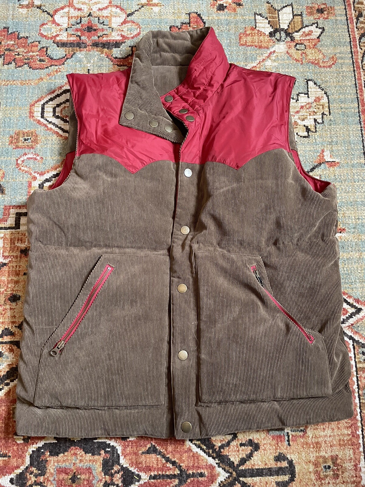 Eddie Bauer Goose Down Reversible Red 