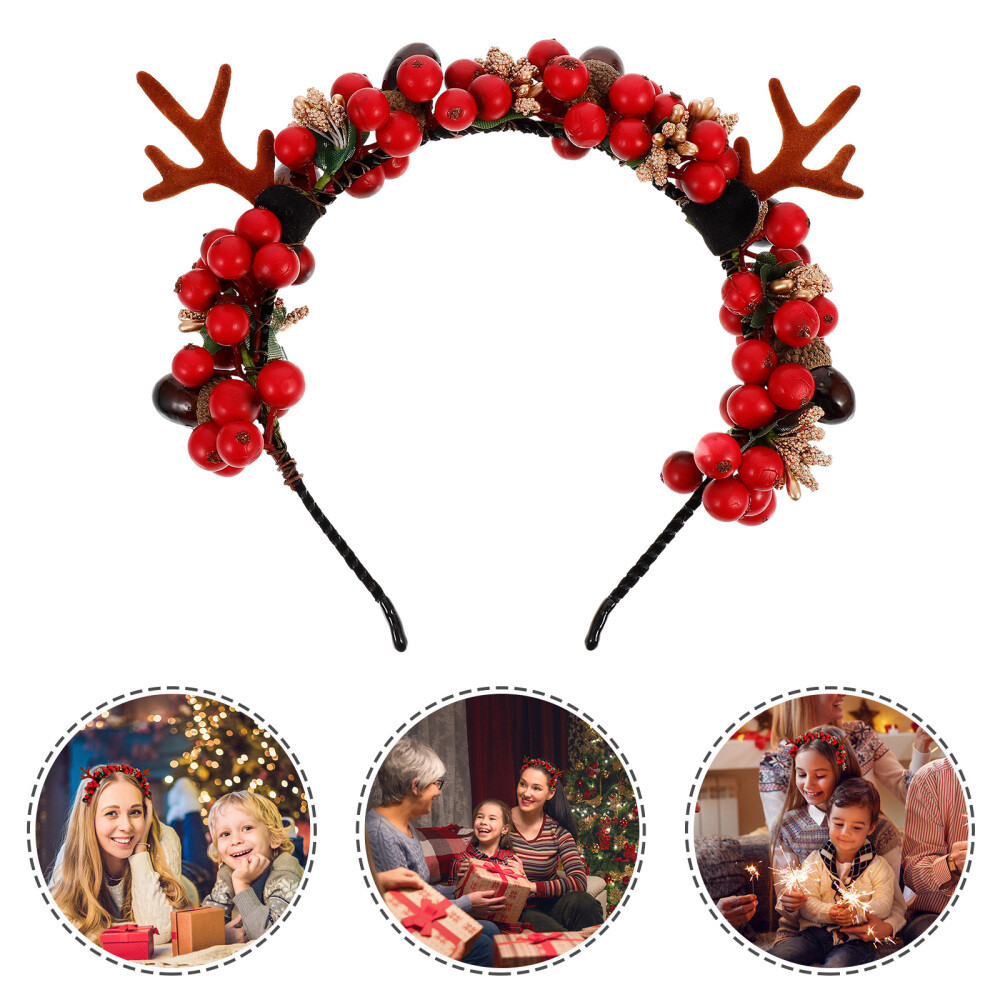 Antler Headband Funny Christmas Headbands Reindeer Costume Accessories Headgear eBay