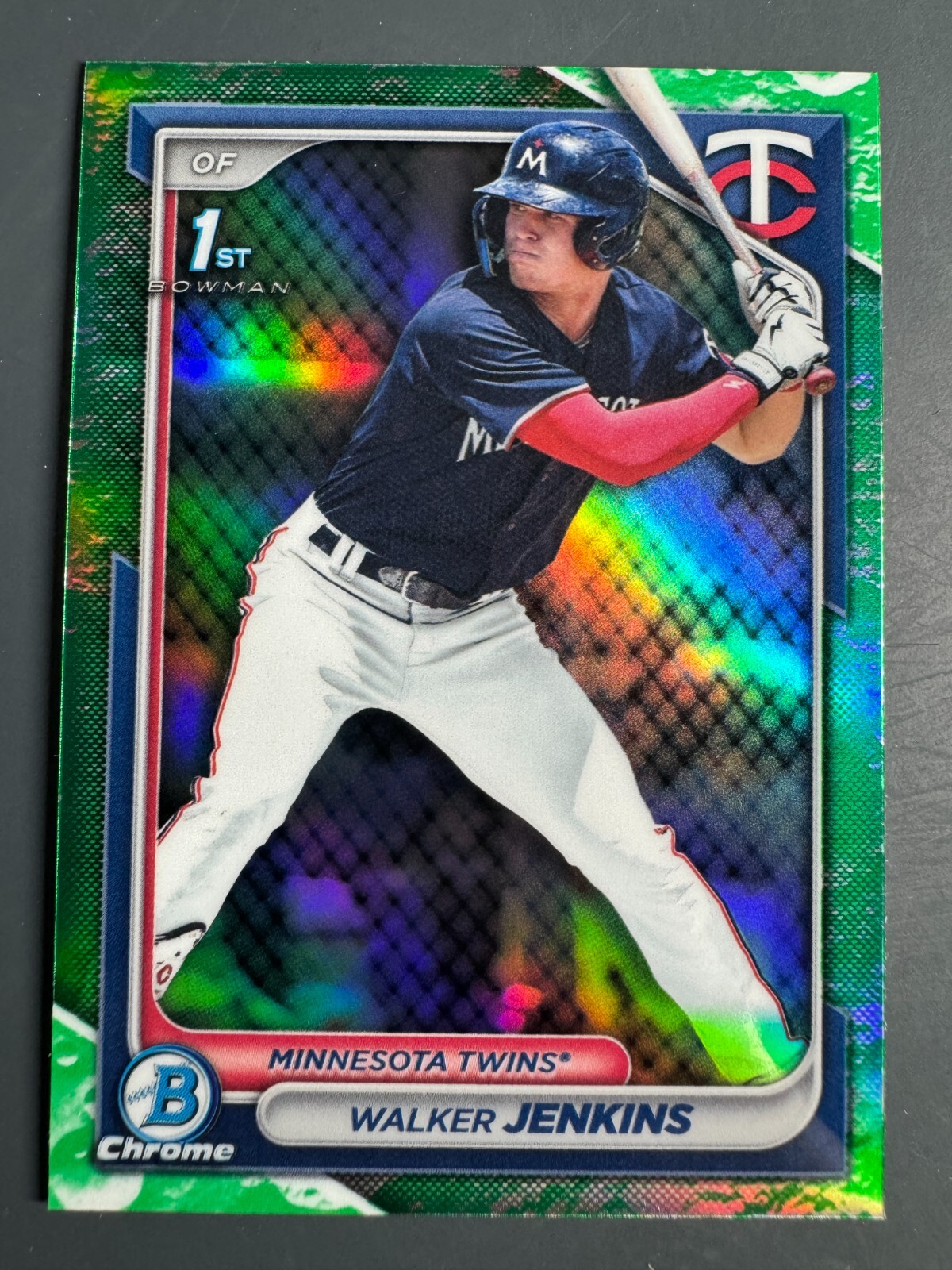2024 BOWMAN CHROME BCP-43 Walker Jenkins Minnesota Twins Lunar Glow Refractor