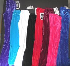 Jazz Pants Velvet Spandex Bootcut Dance Drill Pageant Costume chil/adult MIdrise
