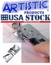 Scroll Hemmer Snap On Foot 3/16" Scroll Attachment #SA126 Brother,