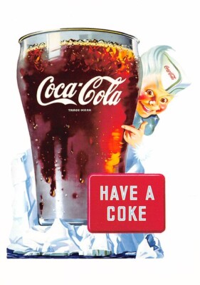 Sprite Boy Coca Cola Continental Size Postcard 4 1/2'' by 6 1/4''