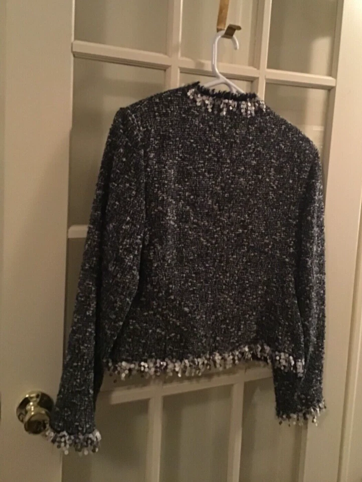 MONIQUE LHUILLIER EVENING BLACK AND WHITE SKIRT SUIT.(24.2.8) - Изображение 2 из 4